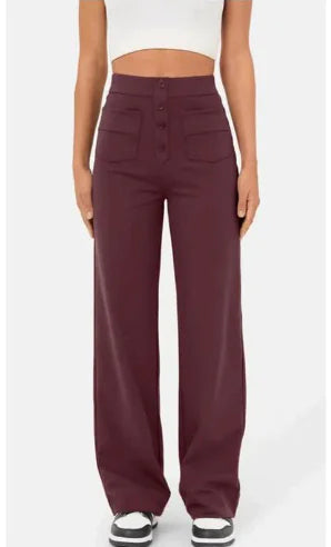 High Waist Wide Leg Baggy Trousers