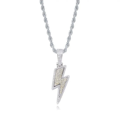 2020 Lightning Zircon Pendant Necklace for Men