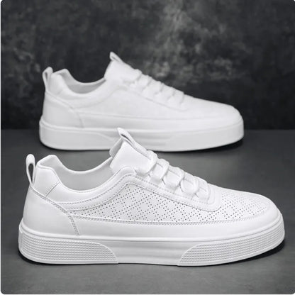 Stylish Thick-Sole Lace-Up Casual Sneakers