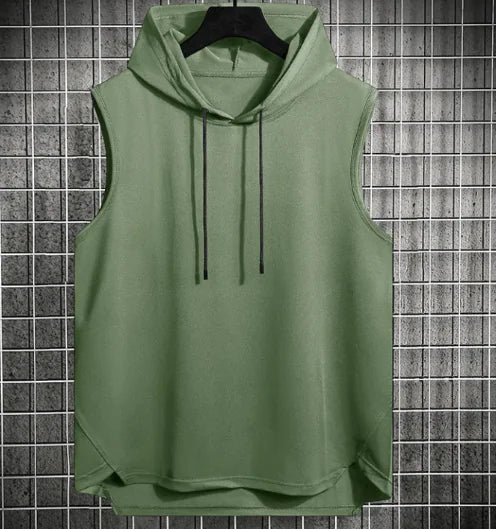 Men's Hong Kong Style Casual Hoodie Vest