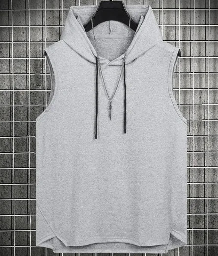 Men's Hong Kong Style Casual Hoodie Vest