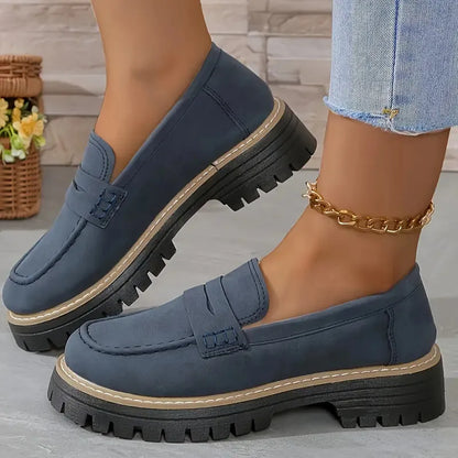 Casual Matte British Style Women's Shoes