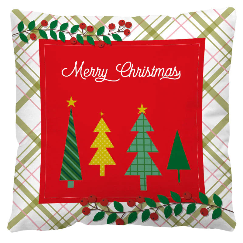 Christmas Plaid Pillow Cover