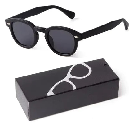 Gradient Small Round Sunglasses for Women Men