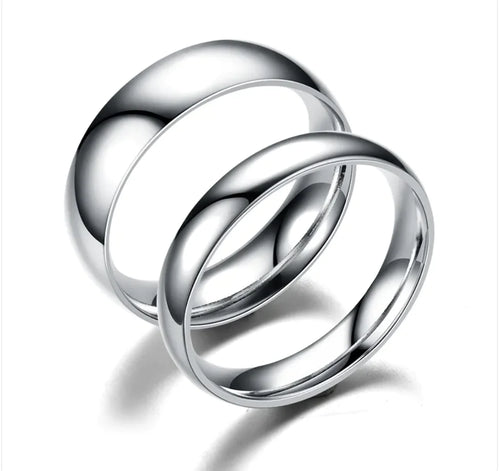 Simple Stainless Steel Mirror Ring