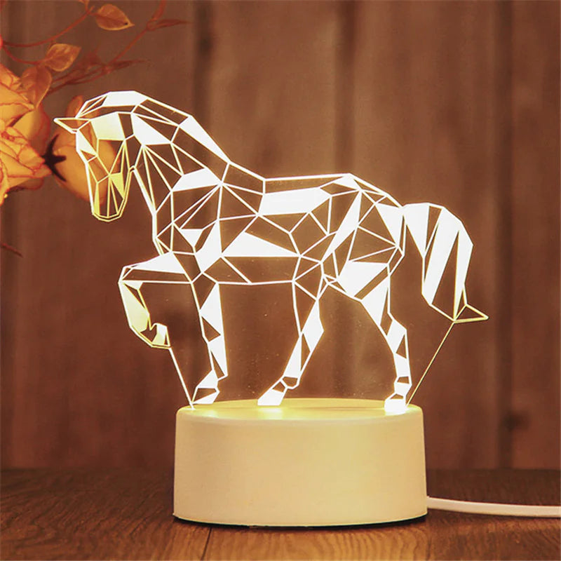 3D LED Night Light Lamp