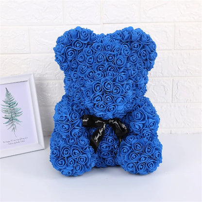 Rose Plush With Artificial Flowers