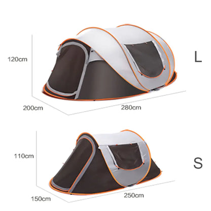 Outdoor Pop up Tent for 3-4 People or 5-8 People