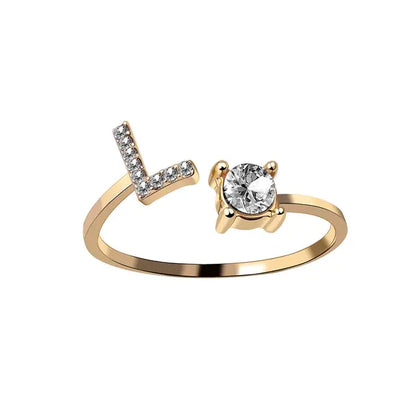 Initial Letter Rings for Women