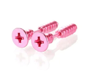 Nail Screw Stud Earring