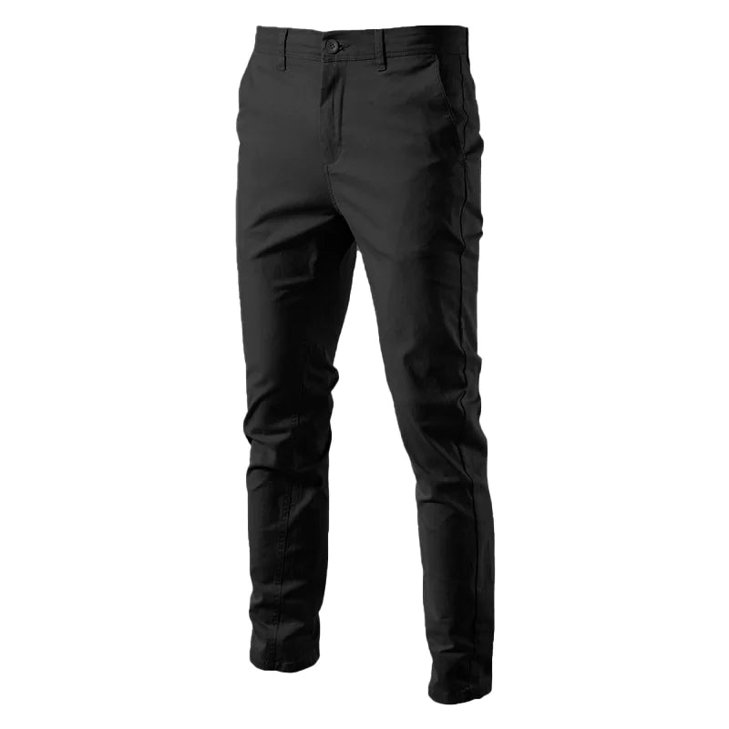 Men's Slim Fit Cotton Trousers