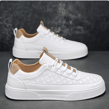 Stylish Thick-Sole Lace-Up Casual Sneakers