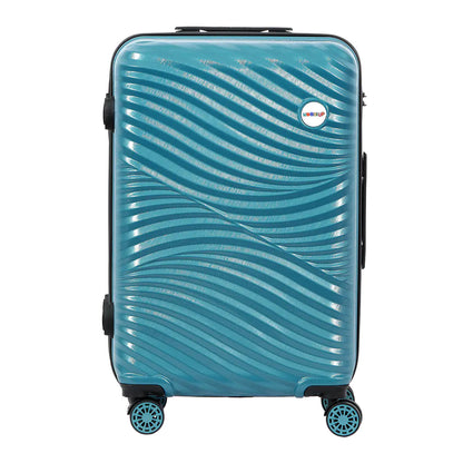 Biggdesign Moods Up Hard Luggage Sets With Spinner Wheels, Steel Blue, 3 Pcs.