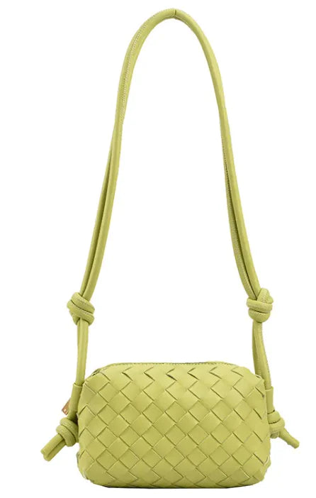 Woven Small Square Bag Retro Candy Color