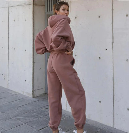 Women's Casual Hoodie Suit