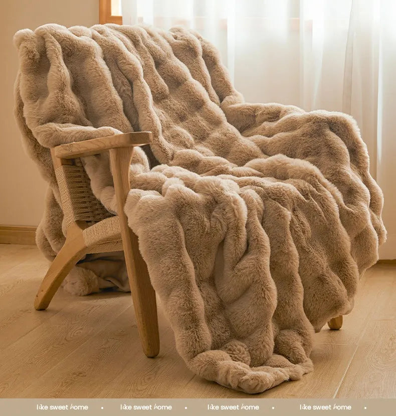 Thick Fleece Winter Double-sided Blanket