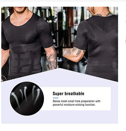 Compression Body Building Shirt Men