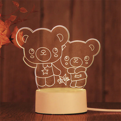 3D LED Night Light Lamp