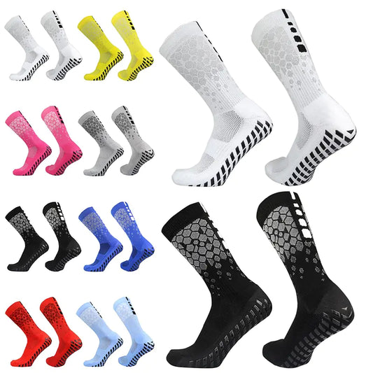 2022 New Men Women Football Socks Honeycomb Graphics