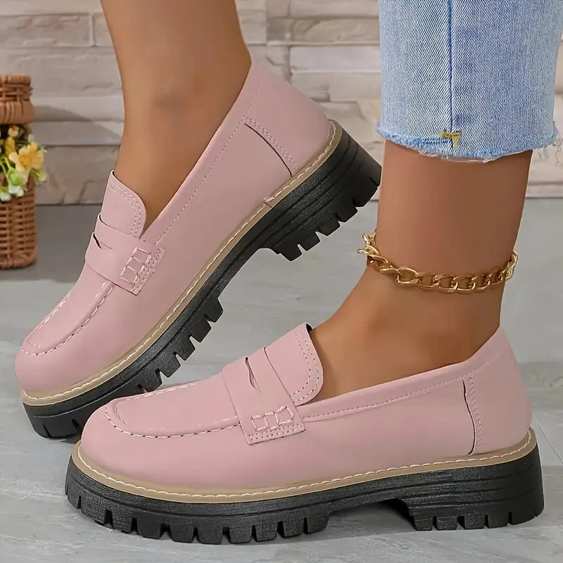 Casual Matte British Style Women's Shoes