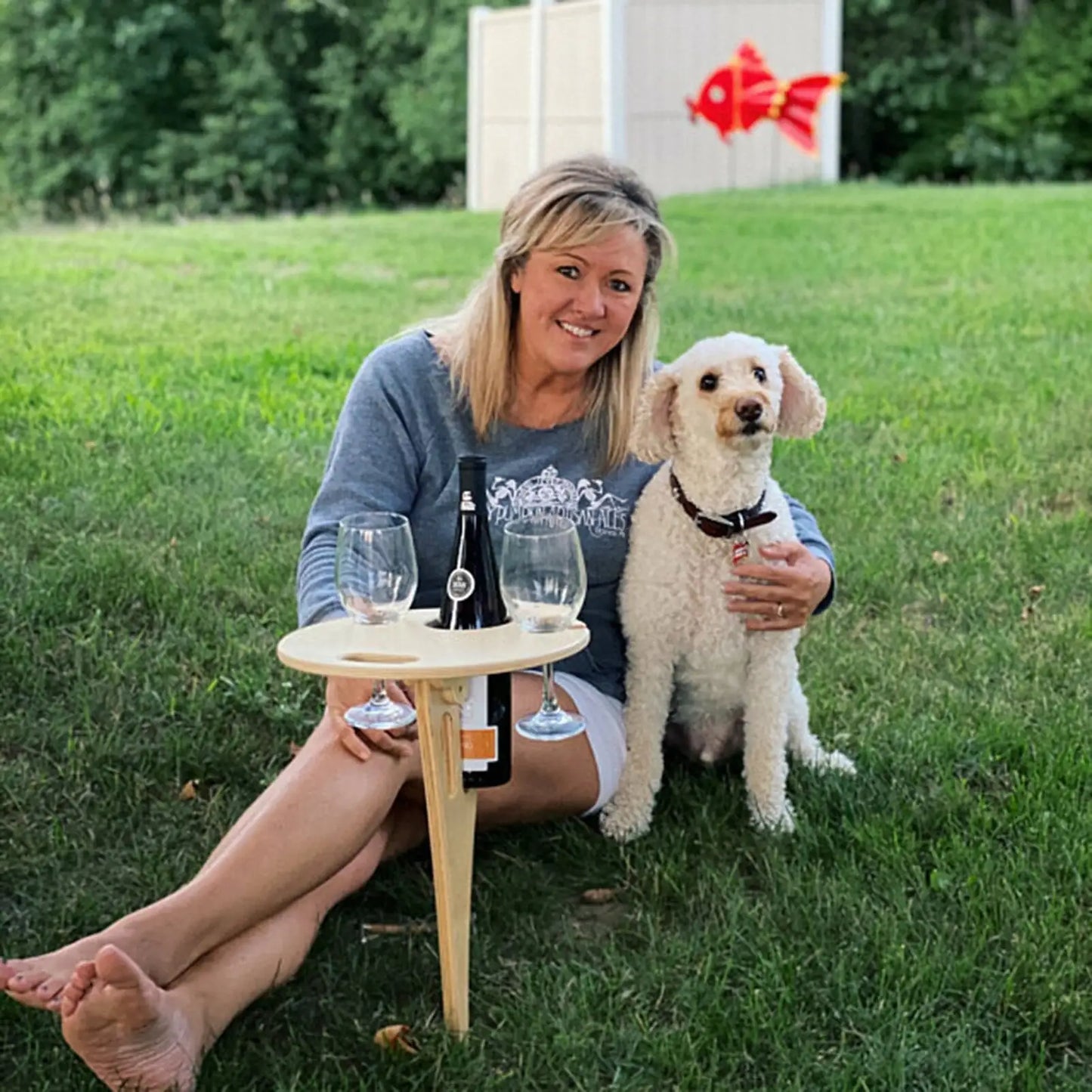 Portable Wine Table For Outdoor Picnics