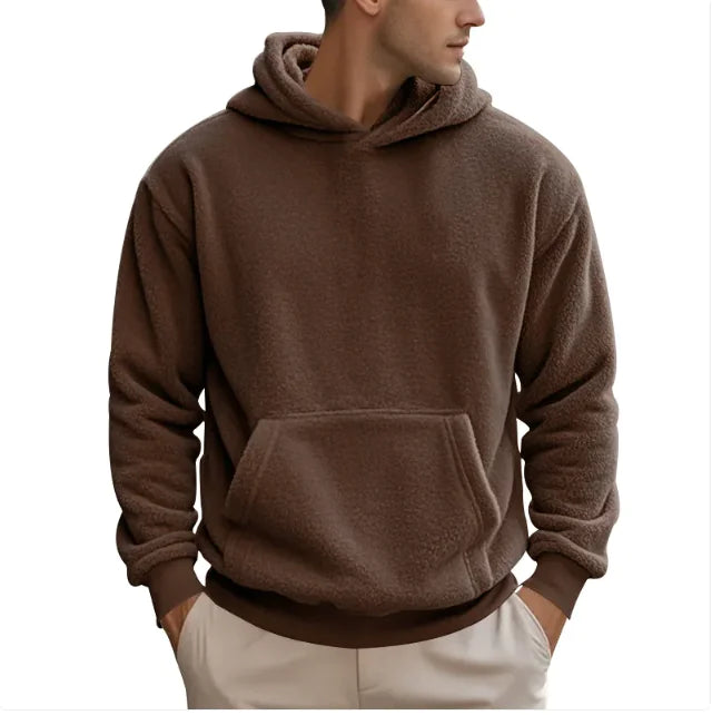 New Men's Double-sided Velvet Loose Sweater Men