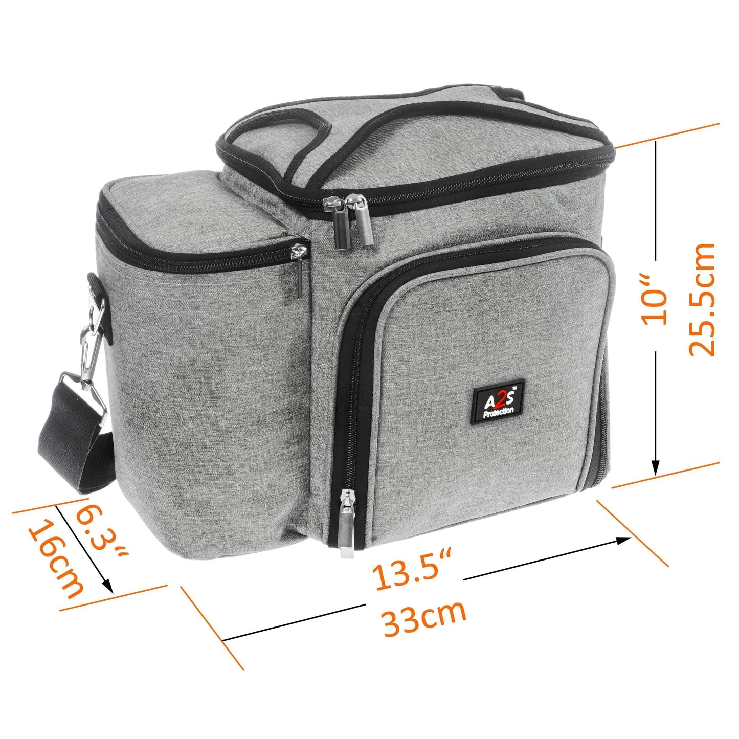 Large Meal Prep Lunch Box Insulated Lunch Box For Women Men Gray Color