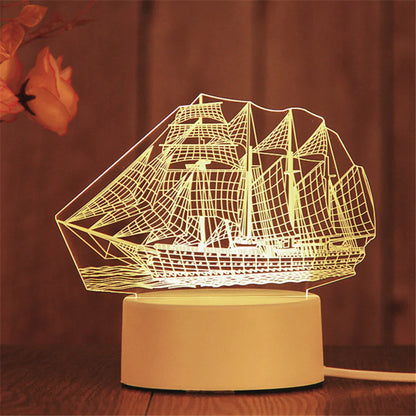 3D LED Night Light Lamp