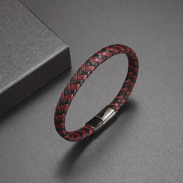 Classic Hand Woven Multi-Layered Leather Bracelet