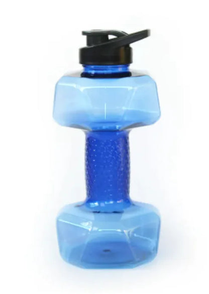 Creative Dumbbell Fitness Water Bottle Filled Cup