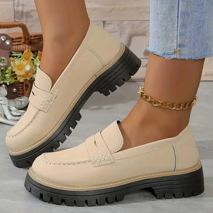 Casual Matte British Style Women's Shoes