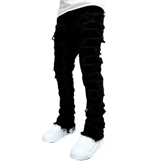 Ripped Pants Streetwear Fashion Clothes