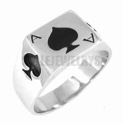 The Ace of Spades Motor Biker Ring Men