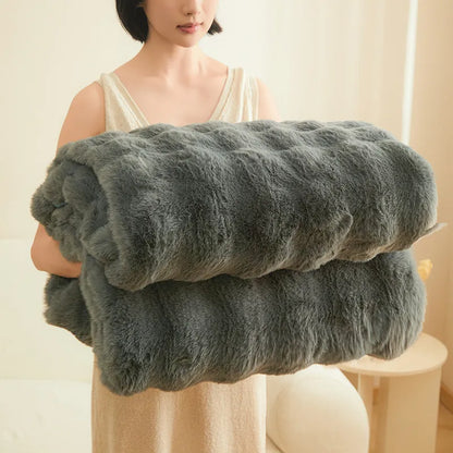 Thick Fleece Winter Double-sided Blanket