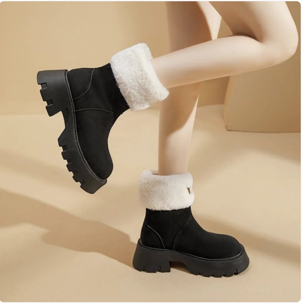 Women's Winter Fleece-Lined Thermal Shoes